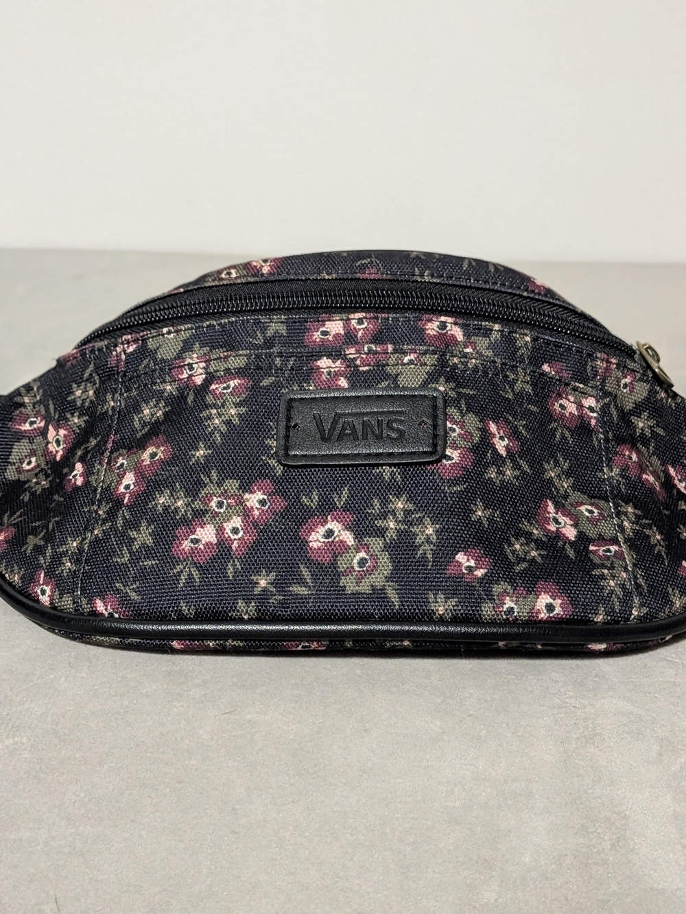 Vans Black Floral Waist Pack Fanny Pack